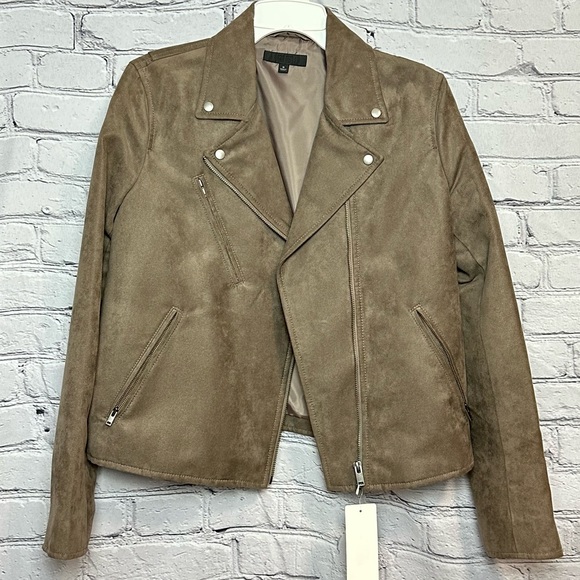 Uniqlo Jackets & Blazers - NWT Uniqlo Suede Moto Jacket
